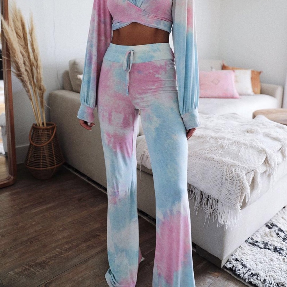 Beach Riot Pastel Tie Dye Lounge Pants